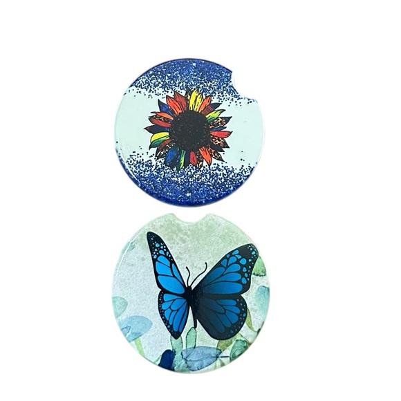 handcrafted Other - Car coaster set of 2 (chose 1 set)